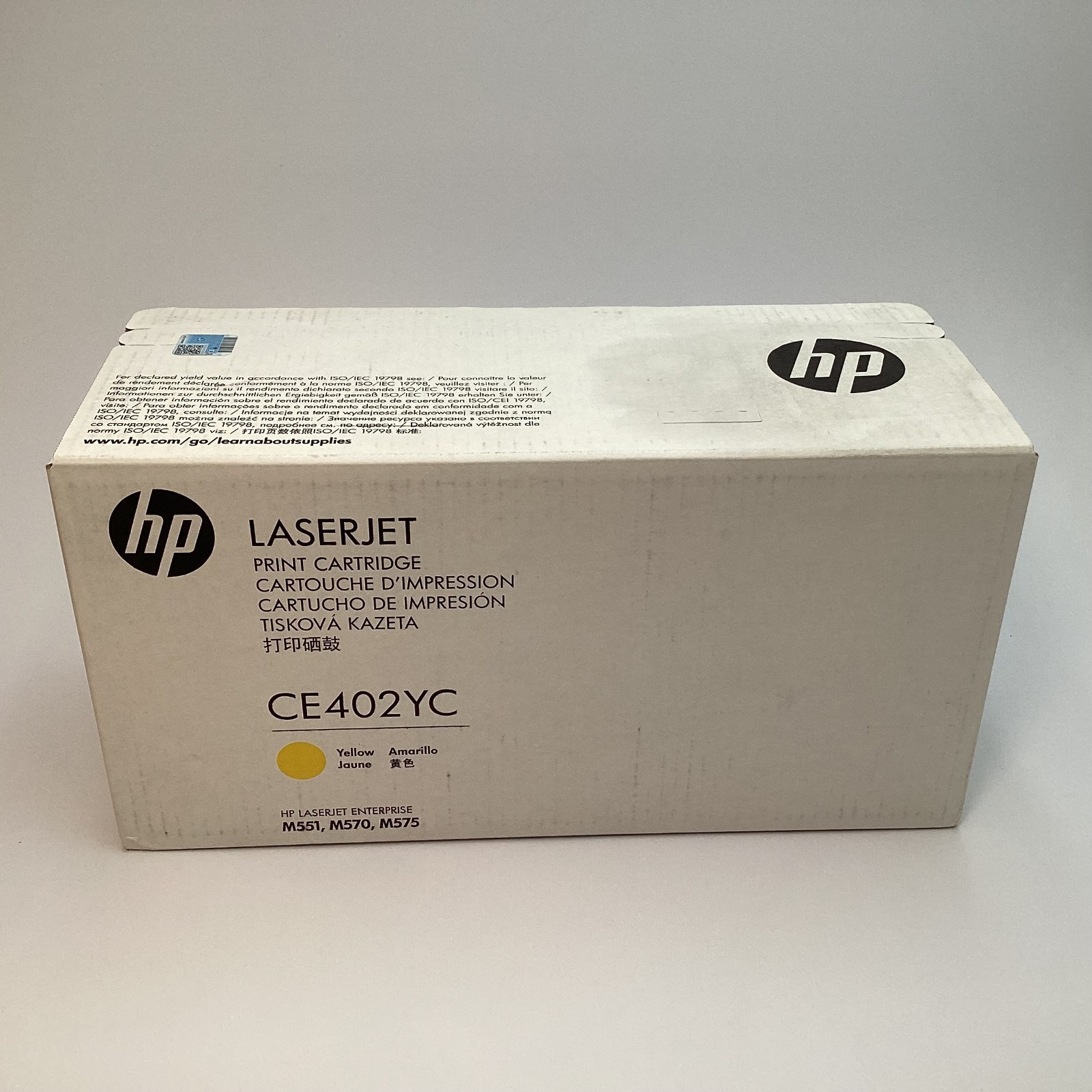 HP CE402YC LaserJet Yellow Toner Cartridge for Enterprise M551 M570 M575 - 2019