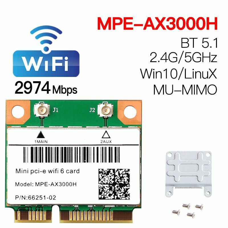 Wifi Dual Band Wireless Half Mini PCI-E Network Wlan Card Bluetooth Adapter 