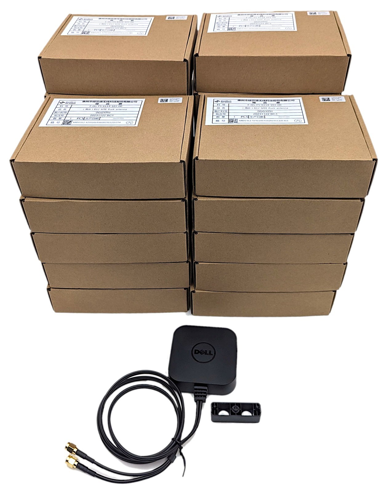NEW Lot of 23 Genuine Dell D12 MTE Puck Antenna F-0G-FS-6114-103-00 GGYPH 0GGYPH