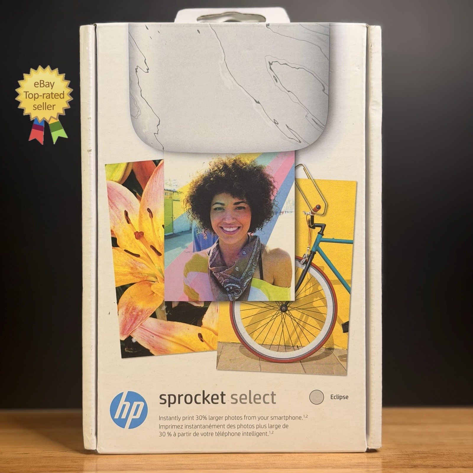 HP Sprocket Select Portable Photo Printer Bluetooth Android iOS Eclipse - SEALED