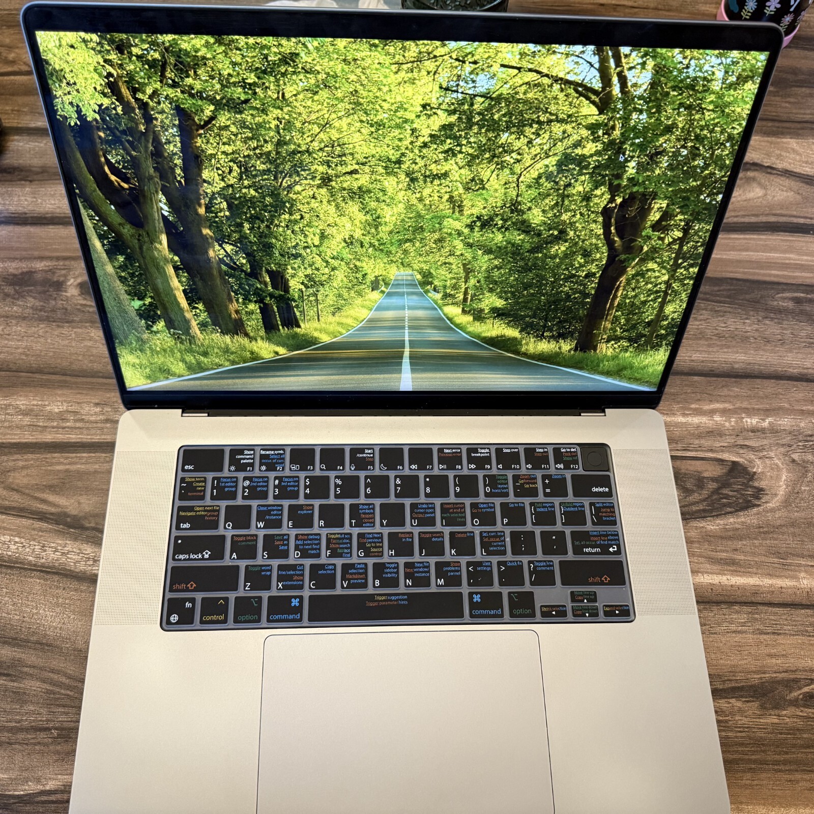 Silicon Keyboard Cover for MacBook Pro 14"/16" with VSCode Shortcuts