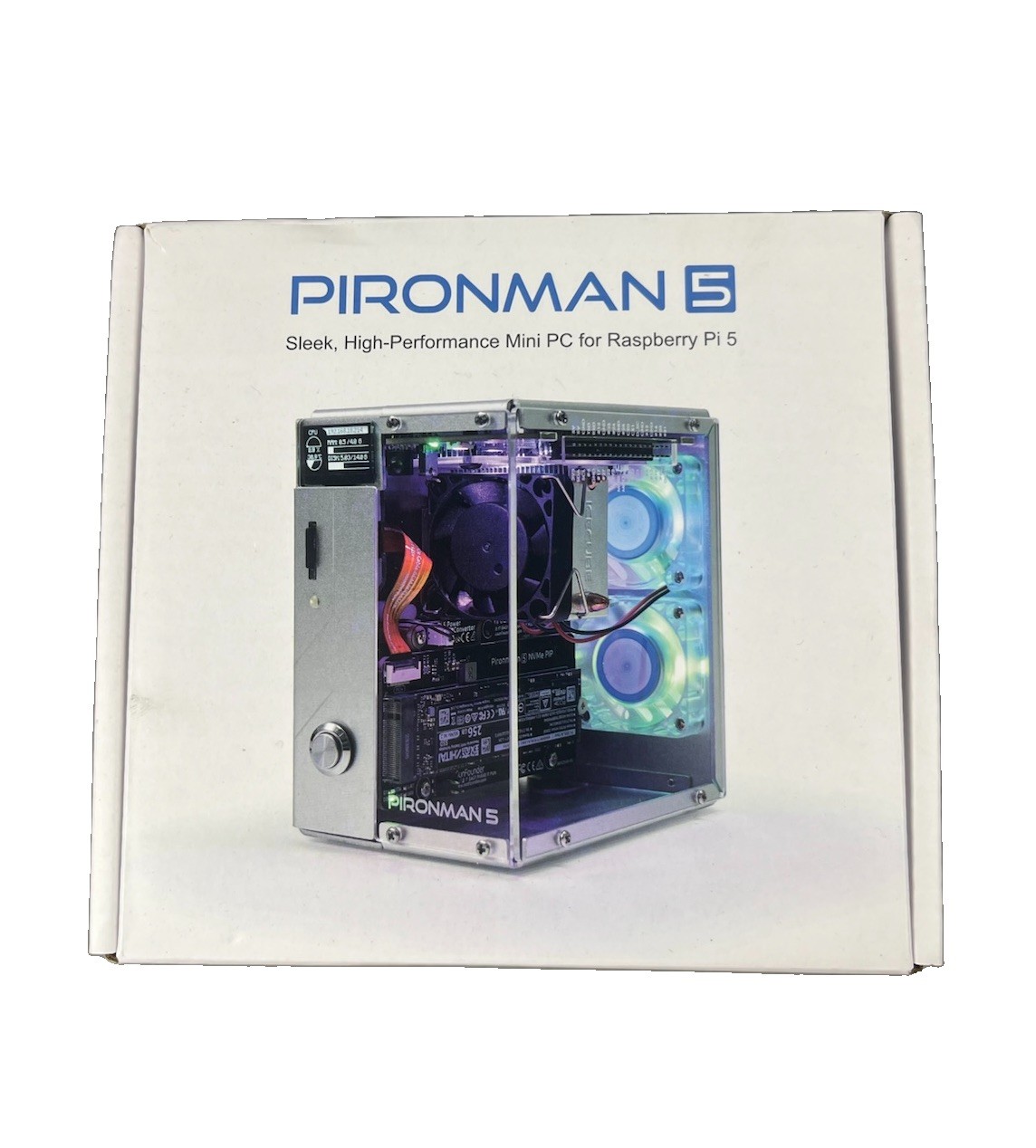 SunFounder Pironman 5 Sleek High Performance Mini PC for Raspberry Pi 5 - NIB
