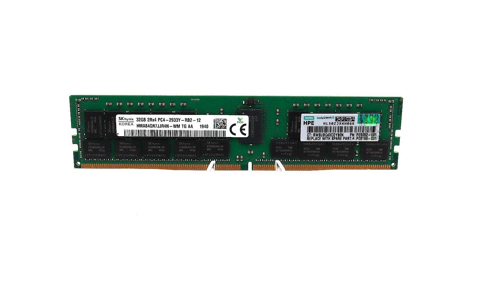 HPE SK hynix 32GB PC4-2933Y ECC R-DIMM Server RAM HMA84GR7JJR4N-WM P00924-B21