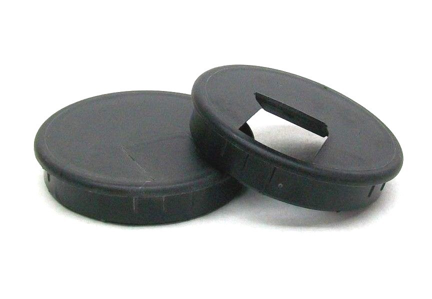 10 PACK NEW HARDWARE CONCEPTS HW6660 BLK 3 1/2" WIRE MANAGEMENT CABLE GROMMET LD