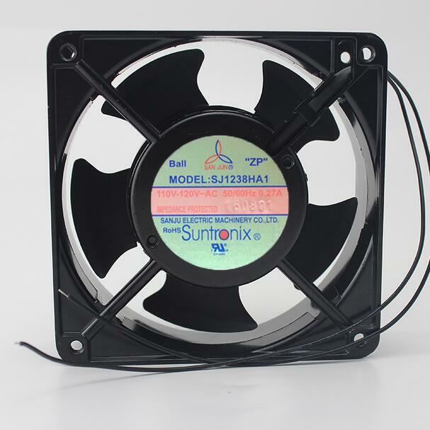 1pc aluminum frame AC fan SJ1238HA1 110V-120VAC 120*120*38MM 0.27A 