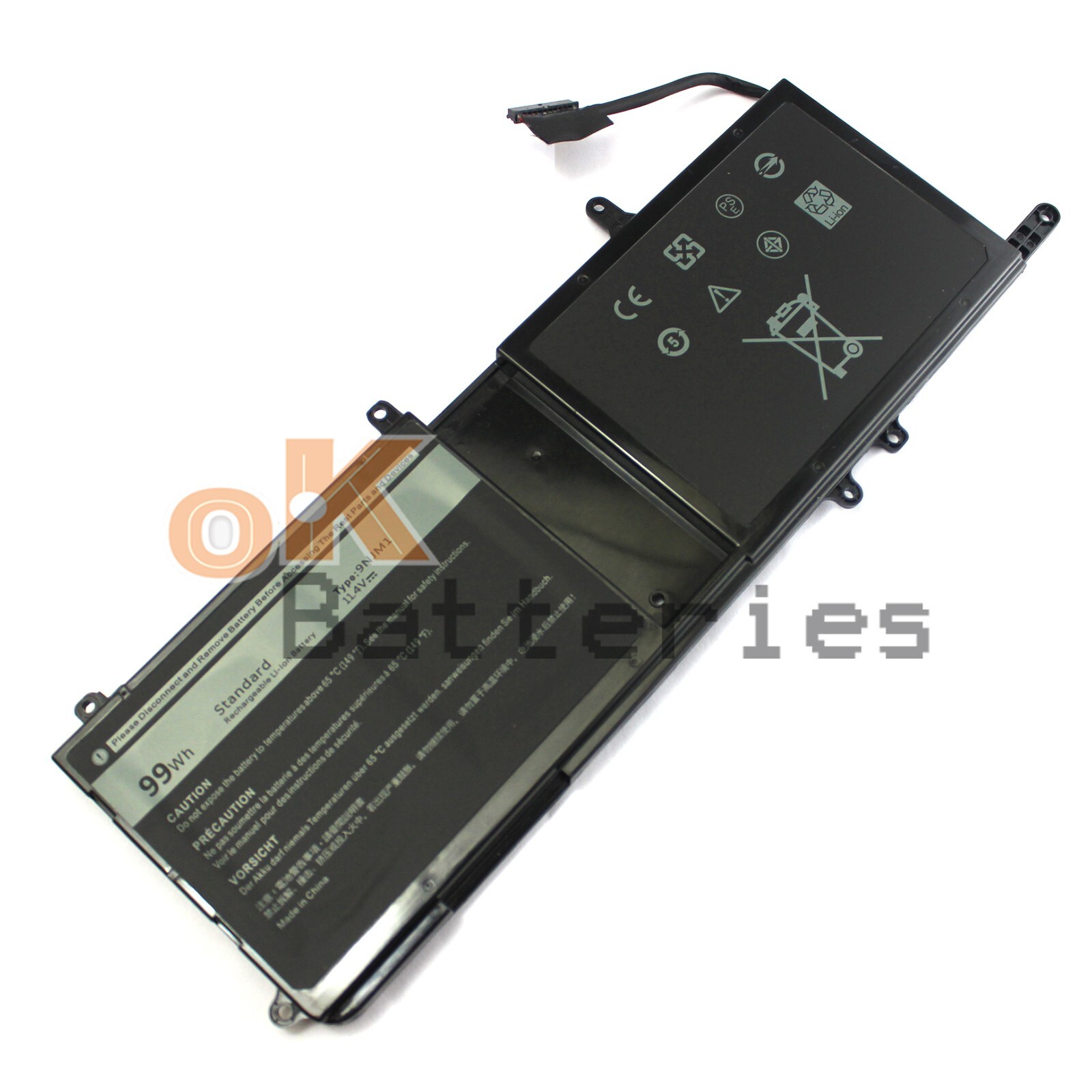 New 9NJM1 44T2R 11.4V 99Wh Battery for Dell Alienware 15 R3 R4 17 R4 R5 MG2YH