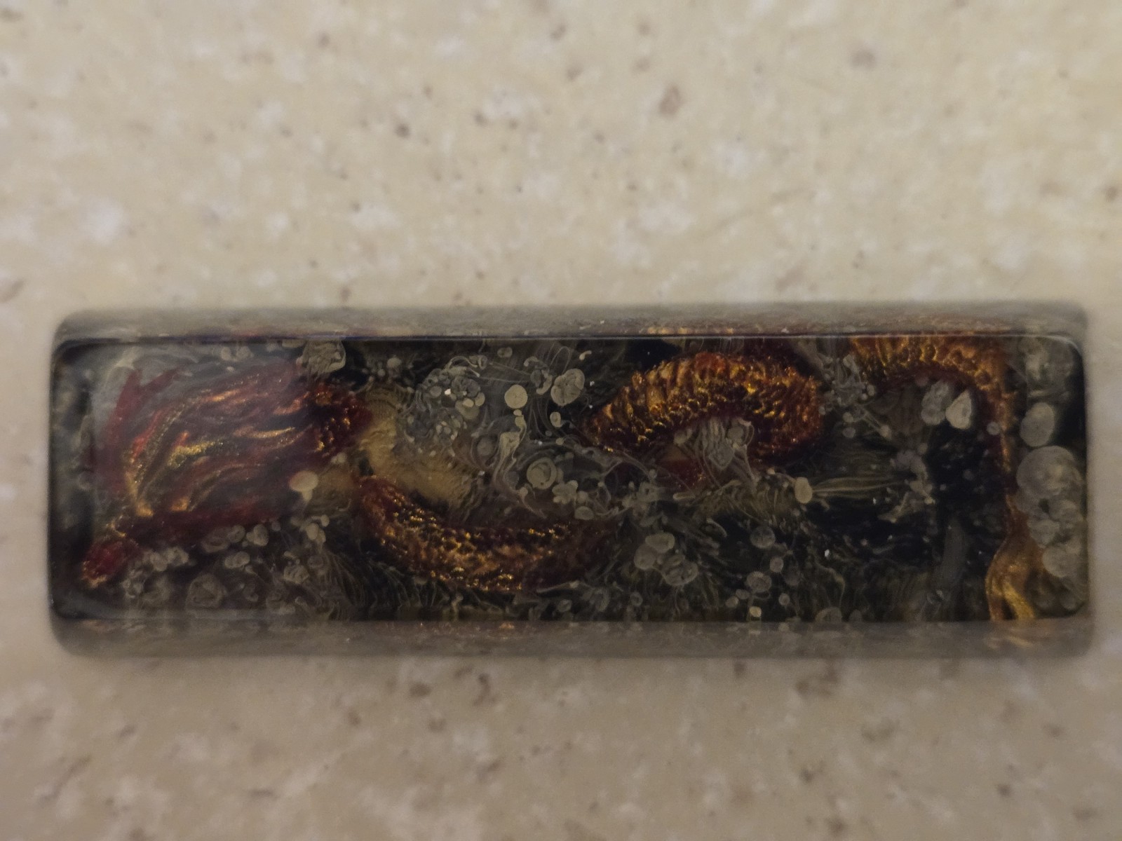 Jelly Key Dragons of Eden IV artisan keycap 2.75u