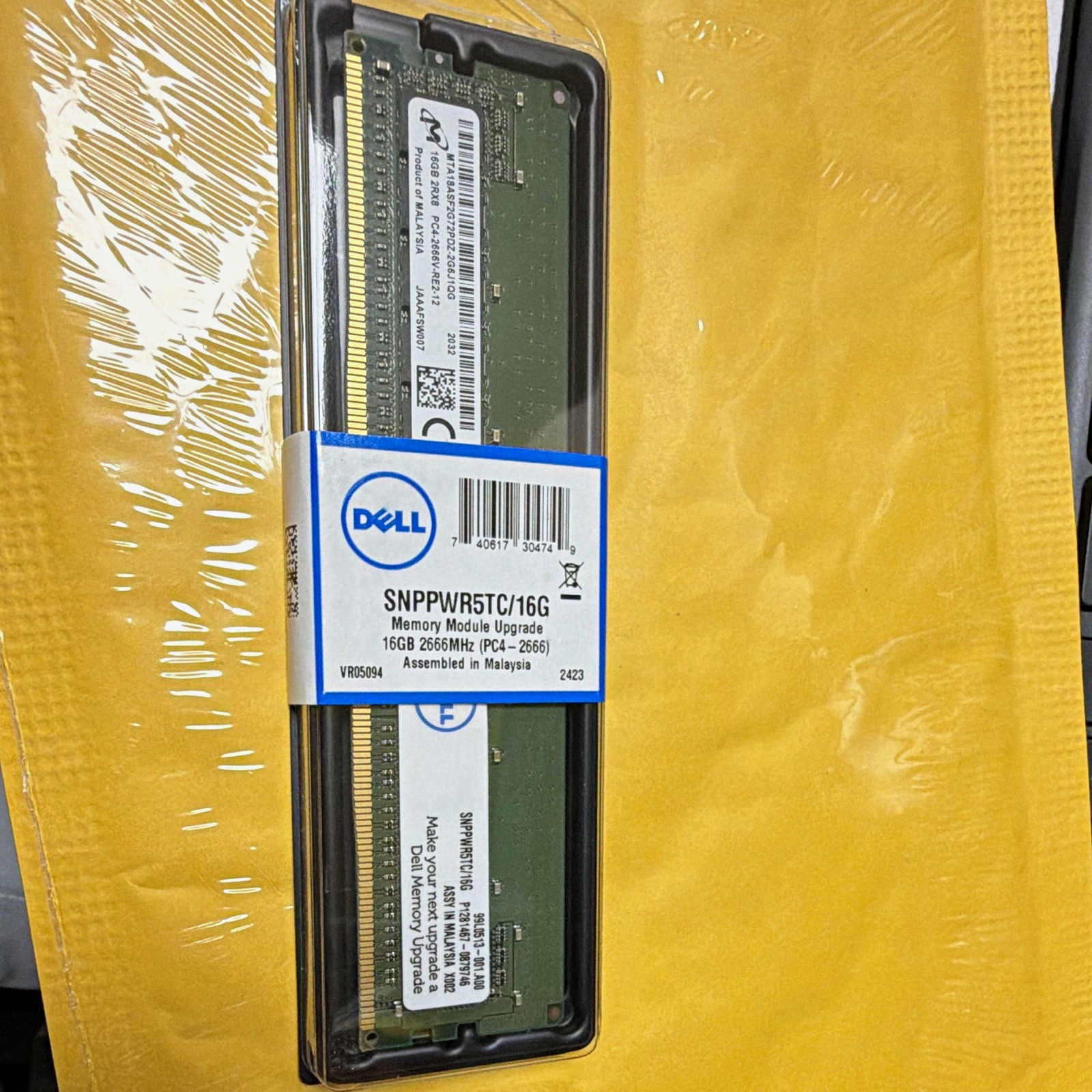 Dell 16GB PC4-21300 (DDR4-2666) ECC server Memory SNPPWR5TC/16G