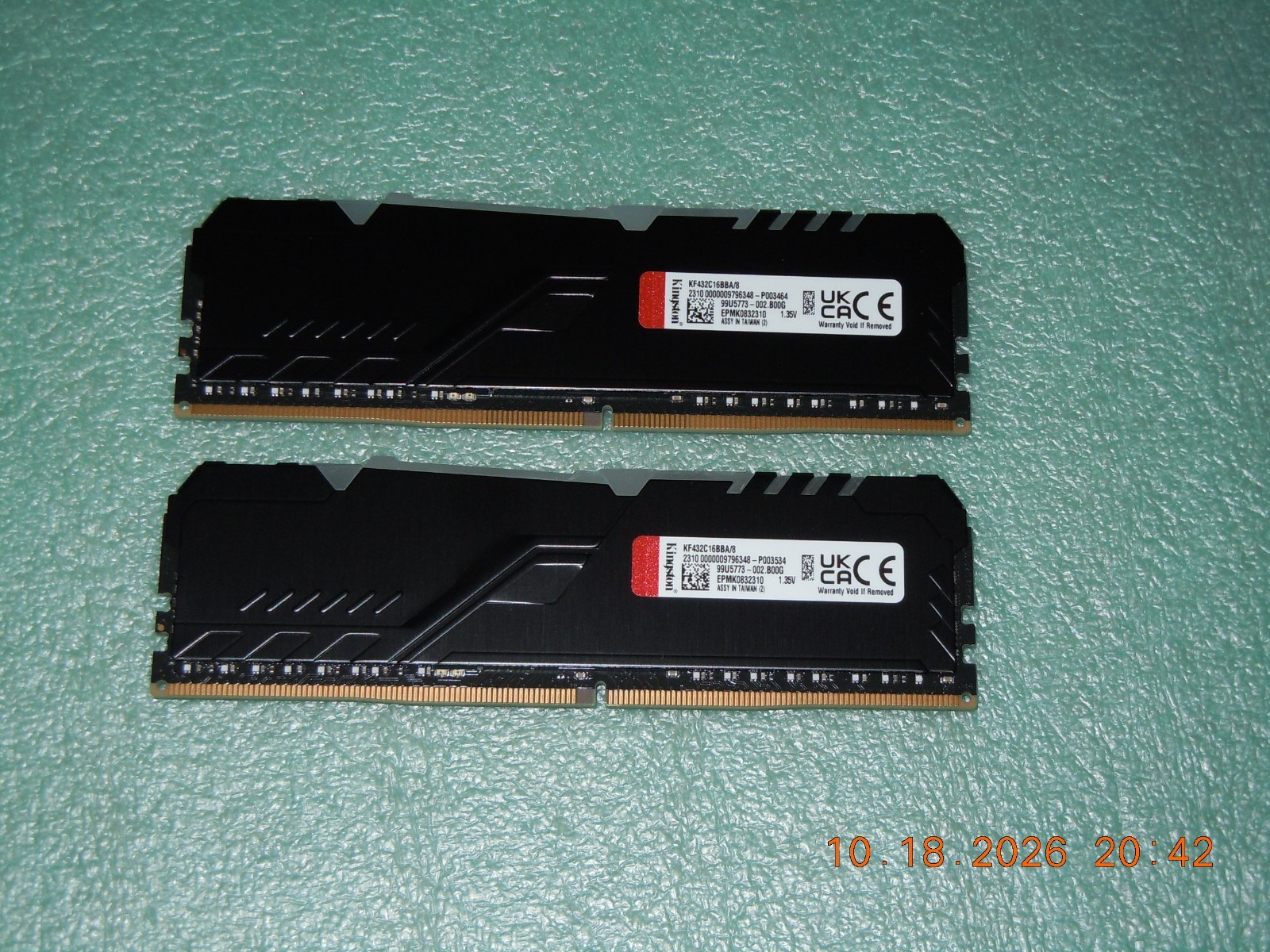 Kingston FURY Beast 16GB (2x8GB) RAM DDR4 3200MHz KF432C16BBA/8