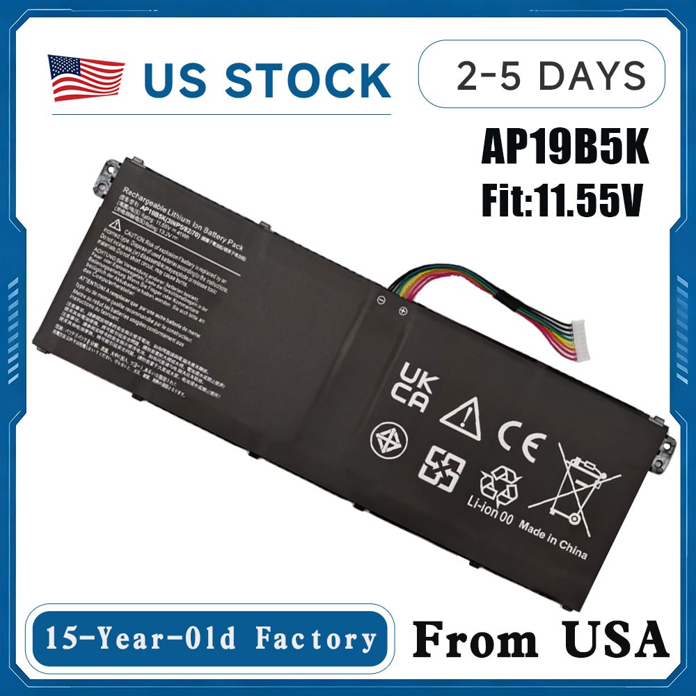 Battery For Acer Aspire 3 A315-56 A315-57 A315-57G A315-58 AP19B8K AP19B5K 41Wh