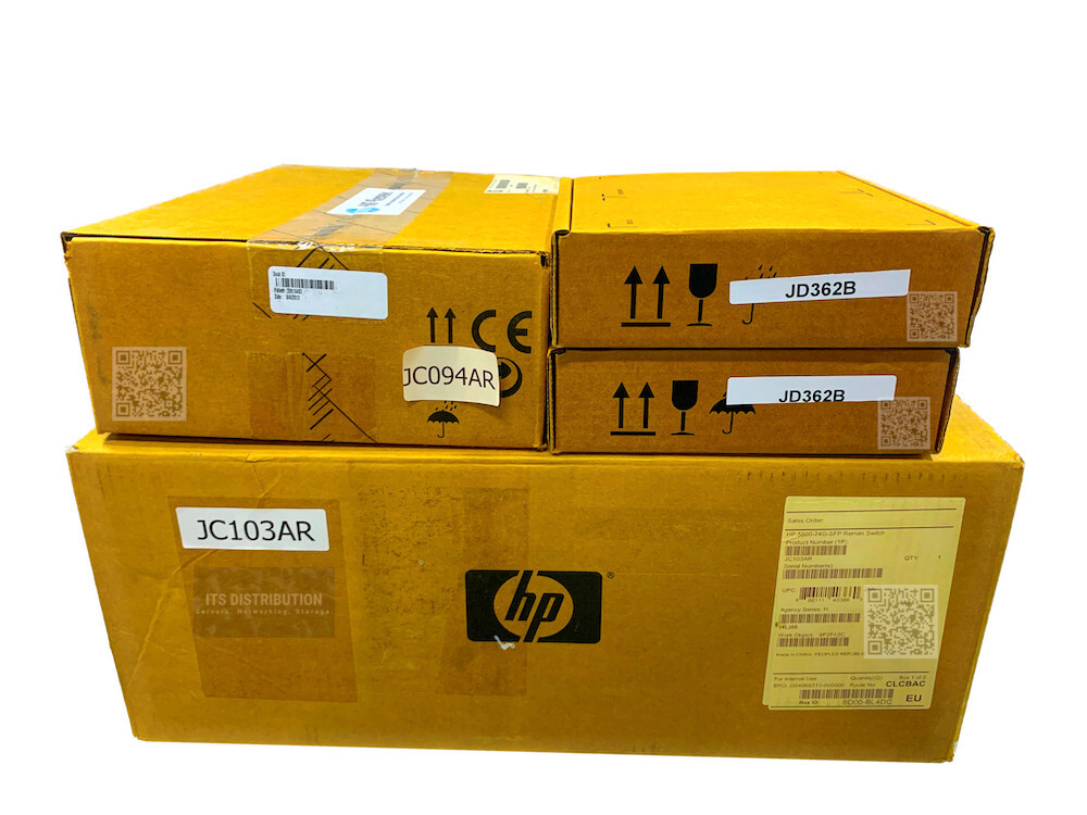 JC103A I DUAL POWER Renew Sealed HP 5800 24GB SFP Switch + JC094A Mod JD362B