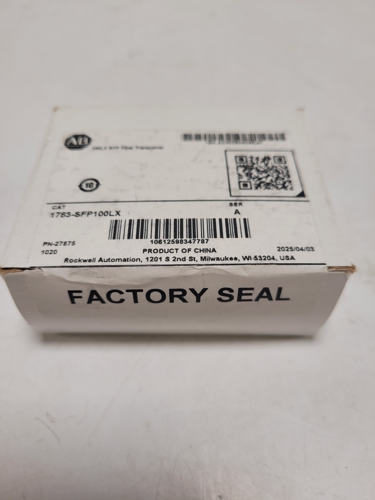 Allen-Bradley 1783-SFP100LX - 100LX SFP Fiber Transceiver