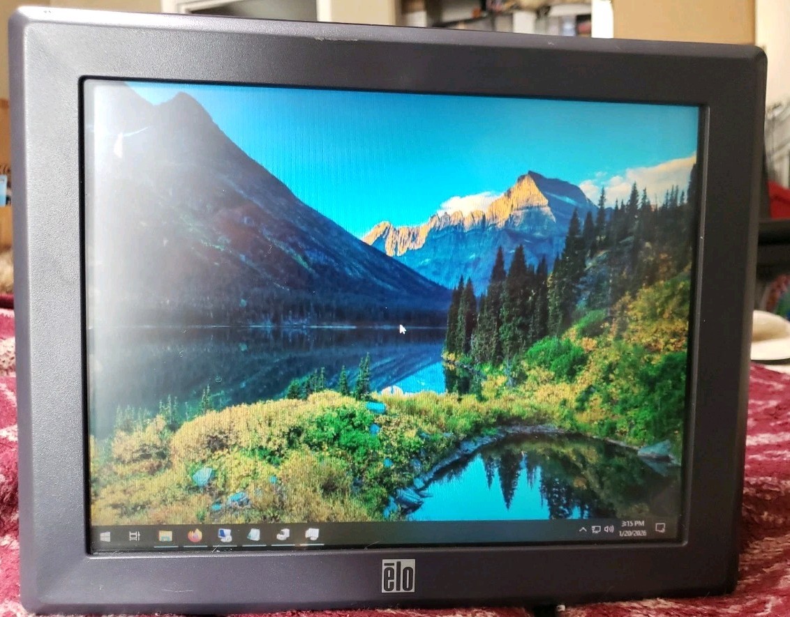 Elo E991639 12" 1215L LCD Touch Screen Monitor IntelliTouch USB/Serial VGA POS