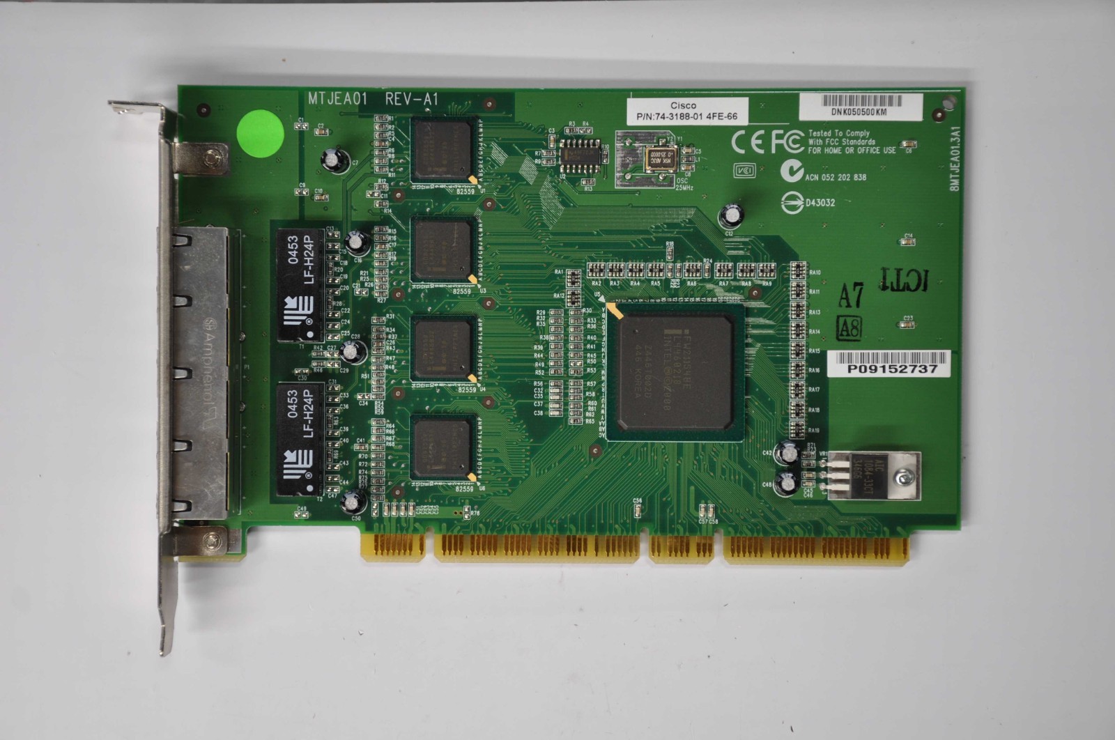 CISCO 4FE-66 PIX QUAD PORT ETHERNET CARD USED 74-3188-01 