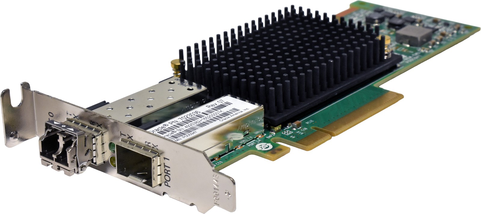 Oracle Emulex LPE16002 7023036 Dual Port 16G SFP+ PCIe x8 FC HBA+GBIC LP