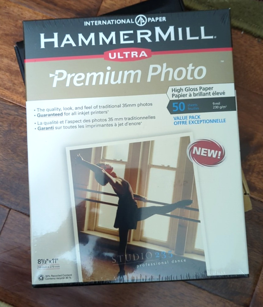 Hammer Mill 50 Sheets 8.5" X 11" Ultra Premium HIGH GLOSS Photo Paper 9 Mil NEW