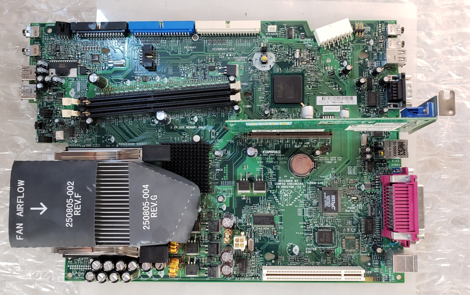 HP Compaq 277977-001 Motherboard Intel Pentium 4 w/ Nvidia MS-8830 Graphics Card