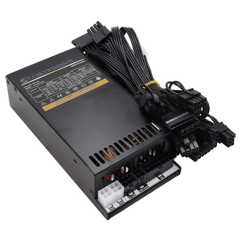 NEW 600W Full Modular Flex Power Supply Mini ITX, Small 1U Computer PSU Dual CPU