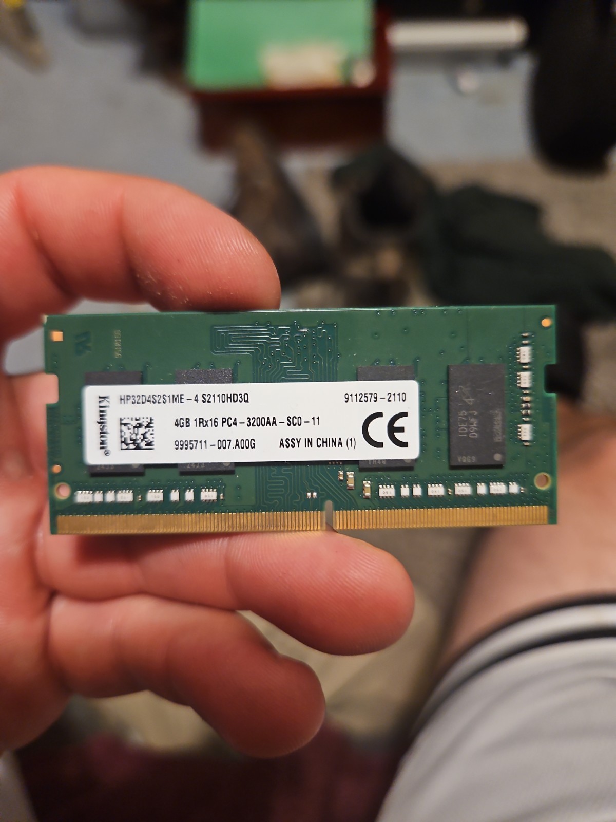 Pre-Owned Kingston HP32D4S21ME 4GB 1Rx16 RAM Stick