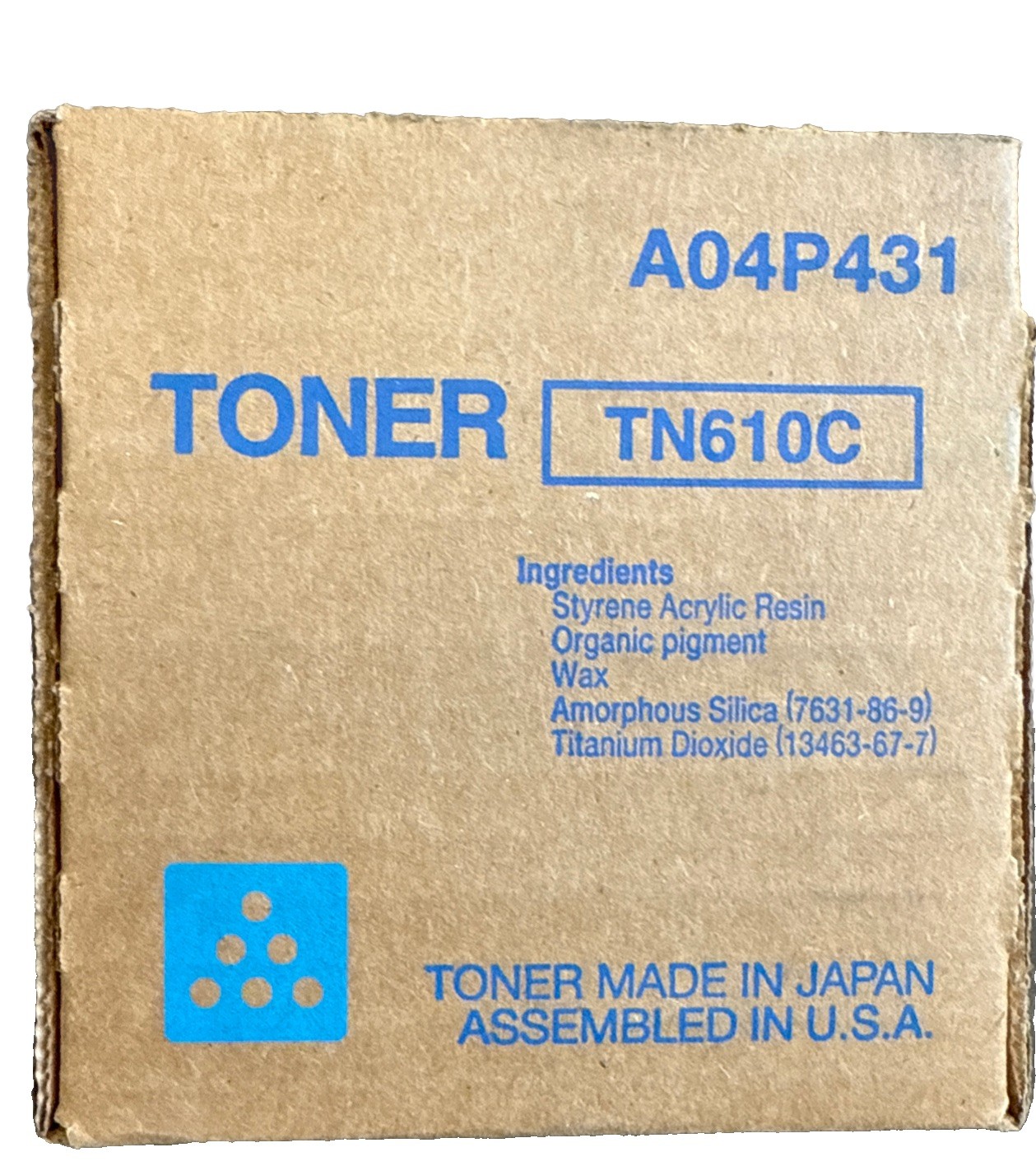 Genuine Konica TN610C Cyan Toner