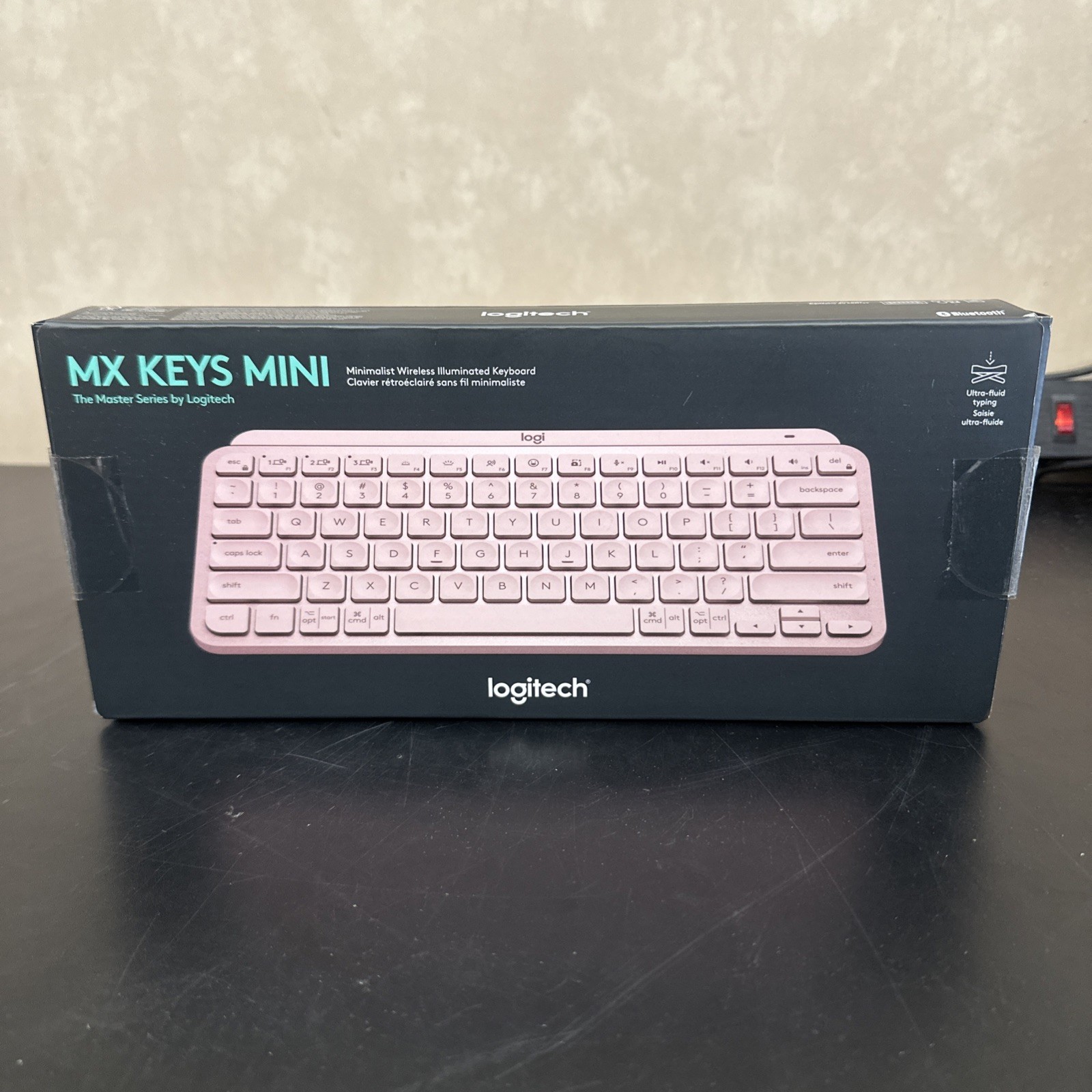  Logitech MX Keys Mini Wireless Backlit Keyboard USB-C Rechargeable - Rose