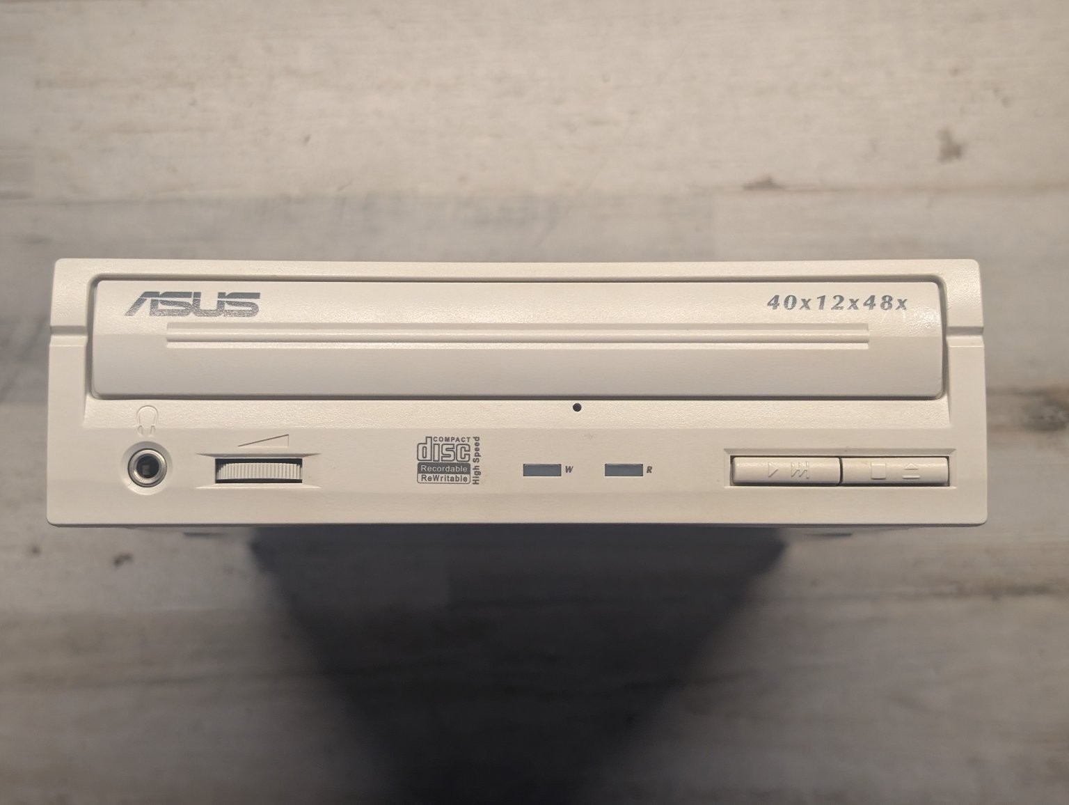 ASUS CRW-4012A Beige Internal CD-RW Drive 40x12x48x IDE/PATA Vintage