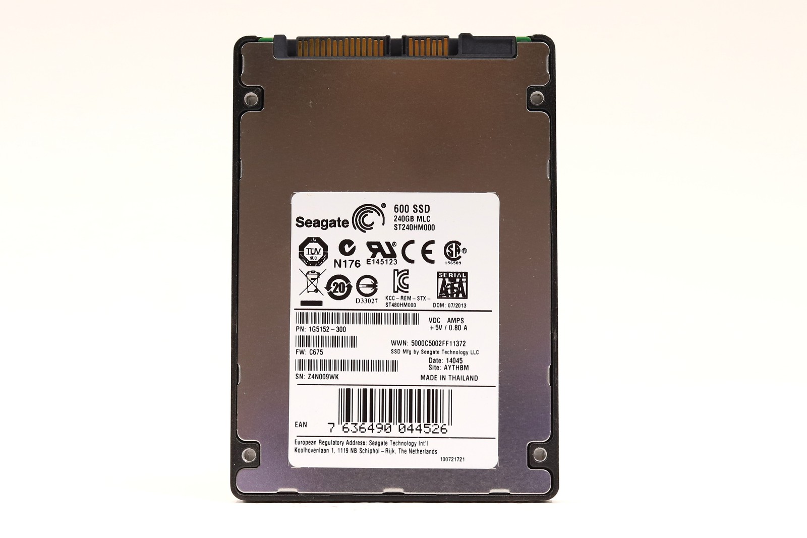 Seagate ST240HM000 240GB 2.5" 6Gb/s MLC SATA Solid State Drive P/N: 1G5152-300