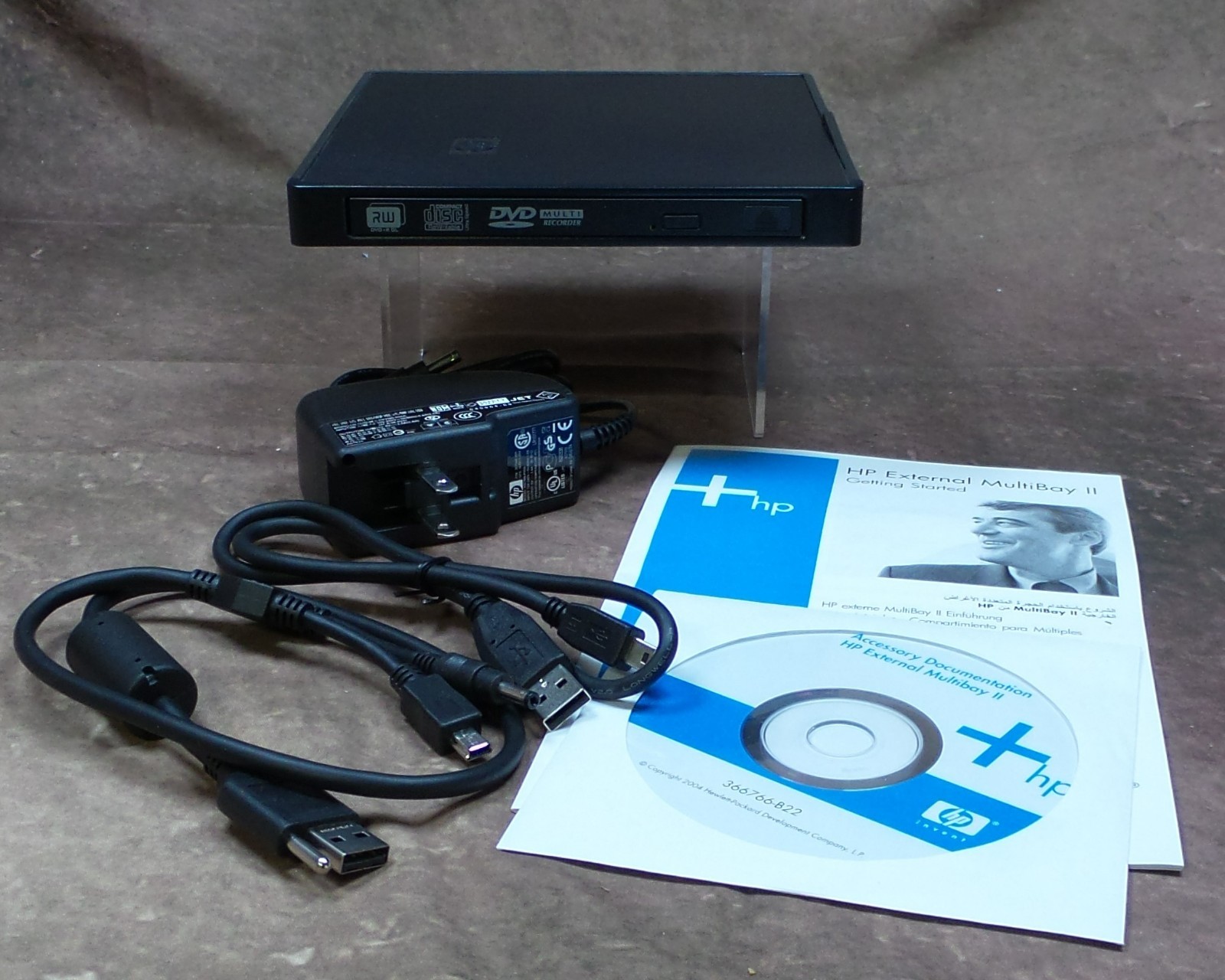 HP  PA509A#ABA External MultiBay Storage Enclosure with DVD+RW Drive UJ-852  NEW