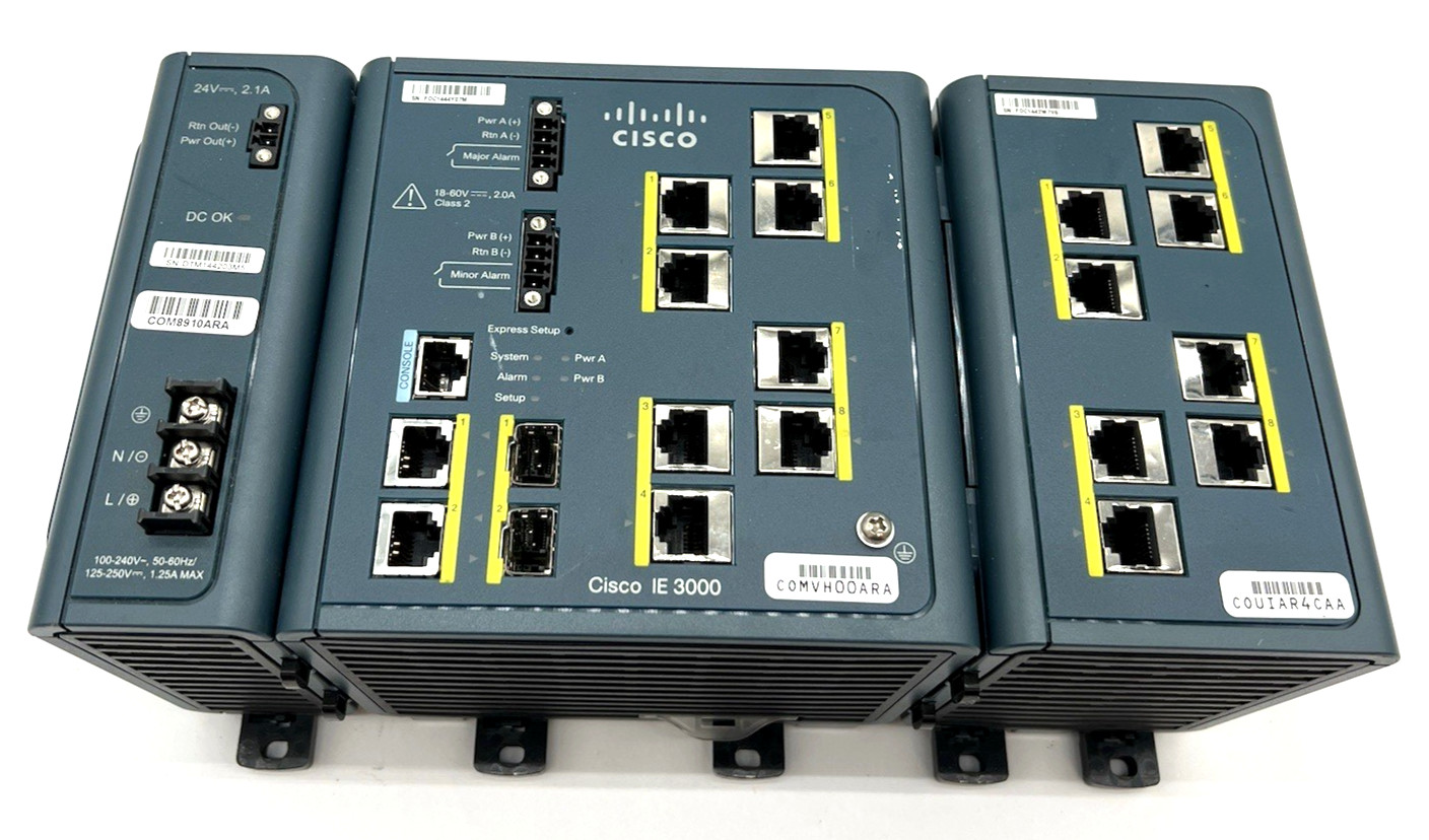 Cisco IE-3000-8TC IE 3000  8 Port Industrial Ethernet Switch with Expansion POE