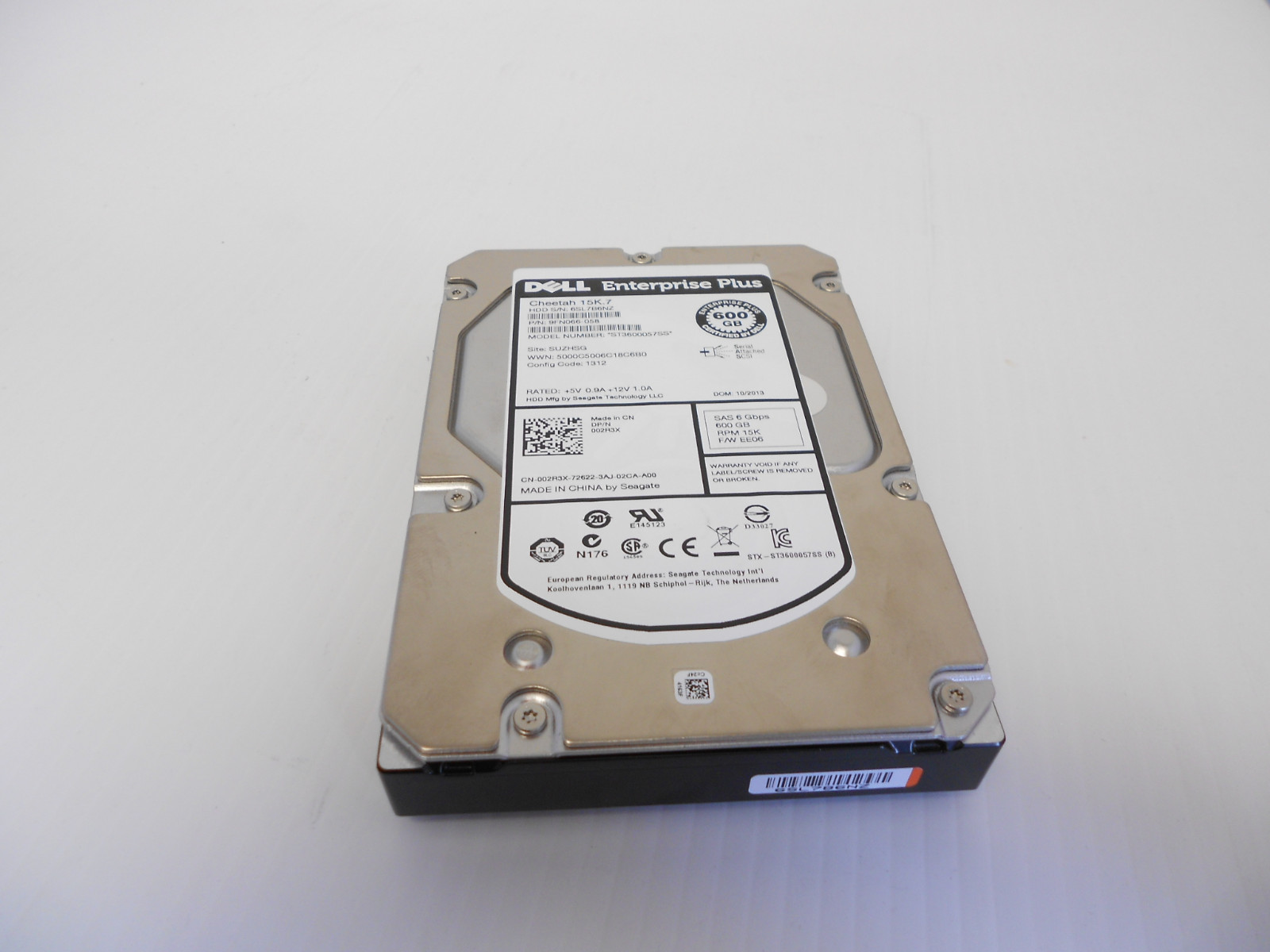 Dell Equallogic 600Gb 15K SAS Hard drive 9FN066-057 0VX8J PS6010 PS6100 PS6110