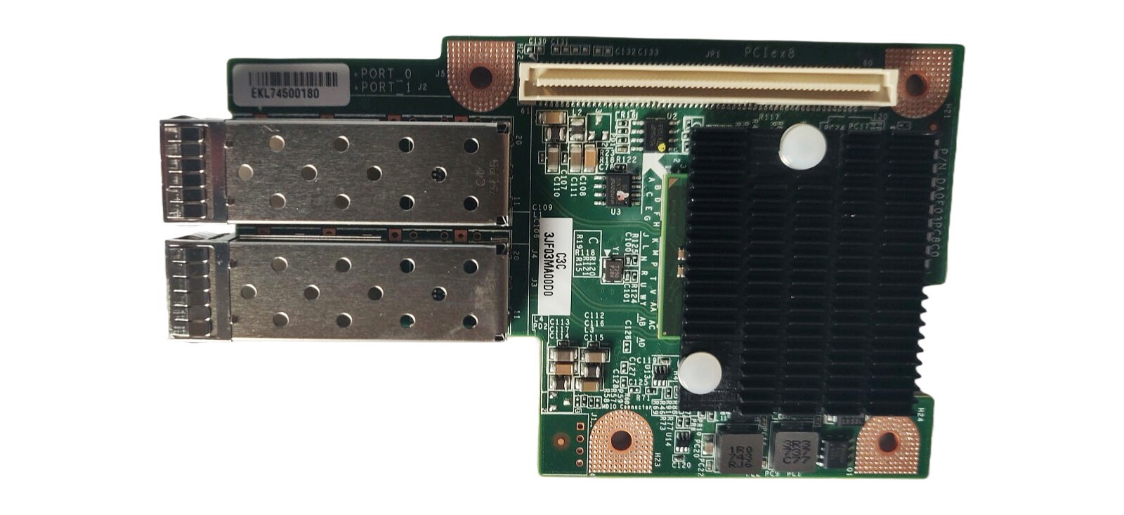 Network interface card Quanta 2x10GbE SFP+ PCIe 2.0 Mezzanine 3JF03MA00D0