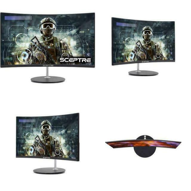 Sceptre C248W1920RN 24 inch LED Monitor with Built-In Speakers