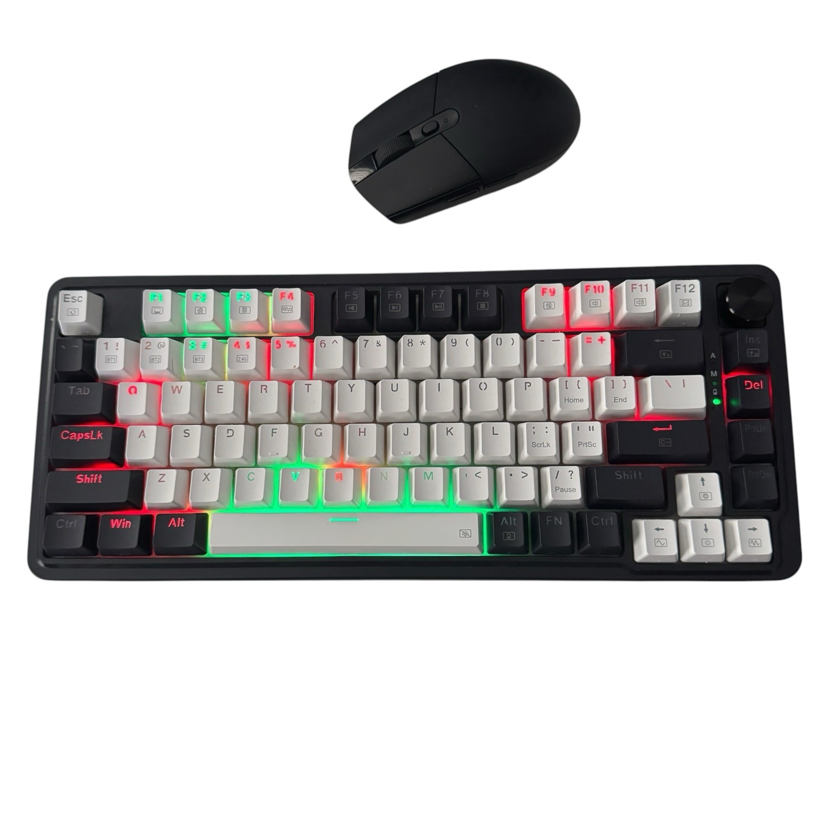Redragon K673 UCAL PRO WHITE Wireless 75% Gasket Mechanical Keyboard w/Mouse