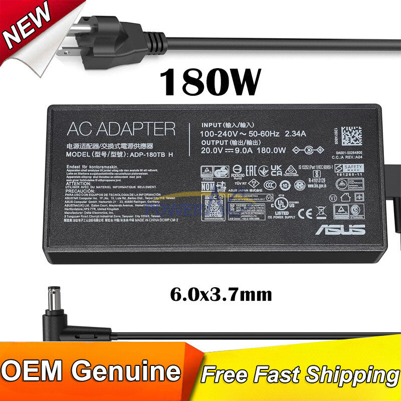 Genuine Asus ROG Zephyrus G14 GA401Q GA401QC GA401QE charger 20v 9a