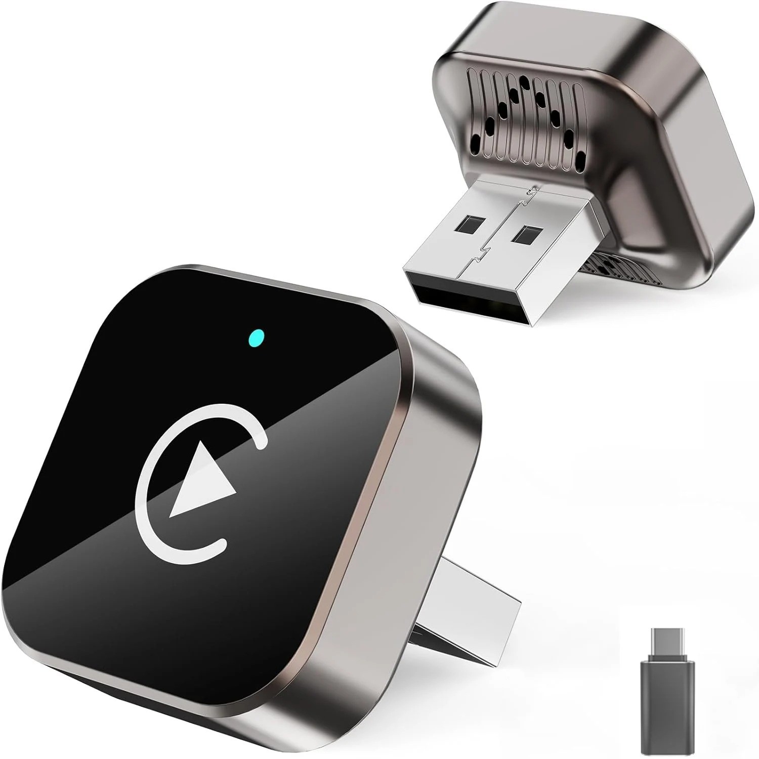 2-in-1 Wireless CarPlay Adapter Wired to Wireless Dongle Plug & Play