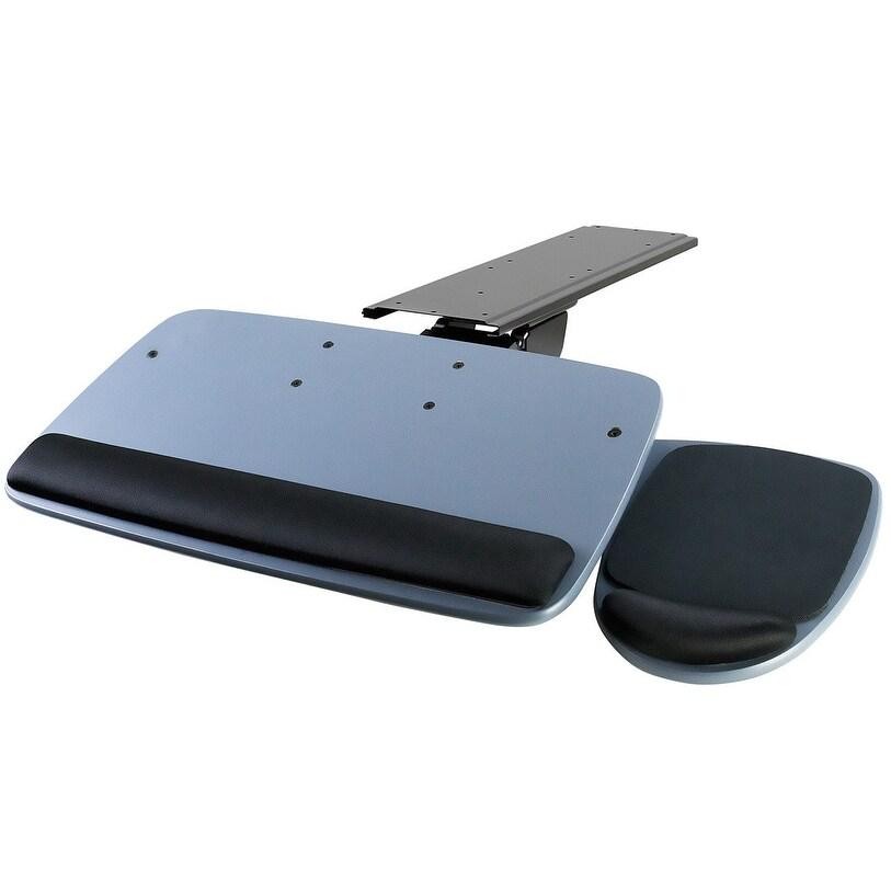 Mount-It Under Desk Keyboard Platform With Wrist Rest Pad