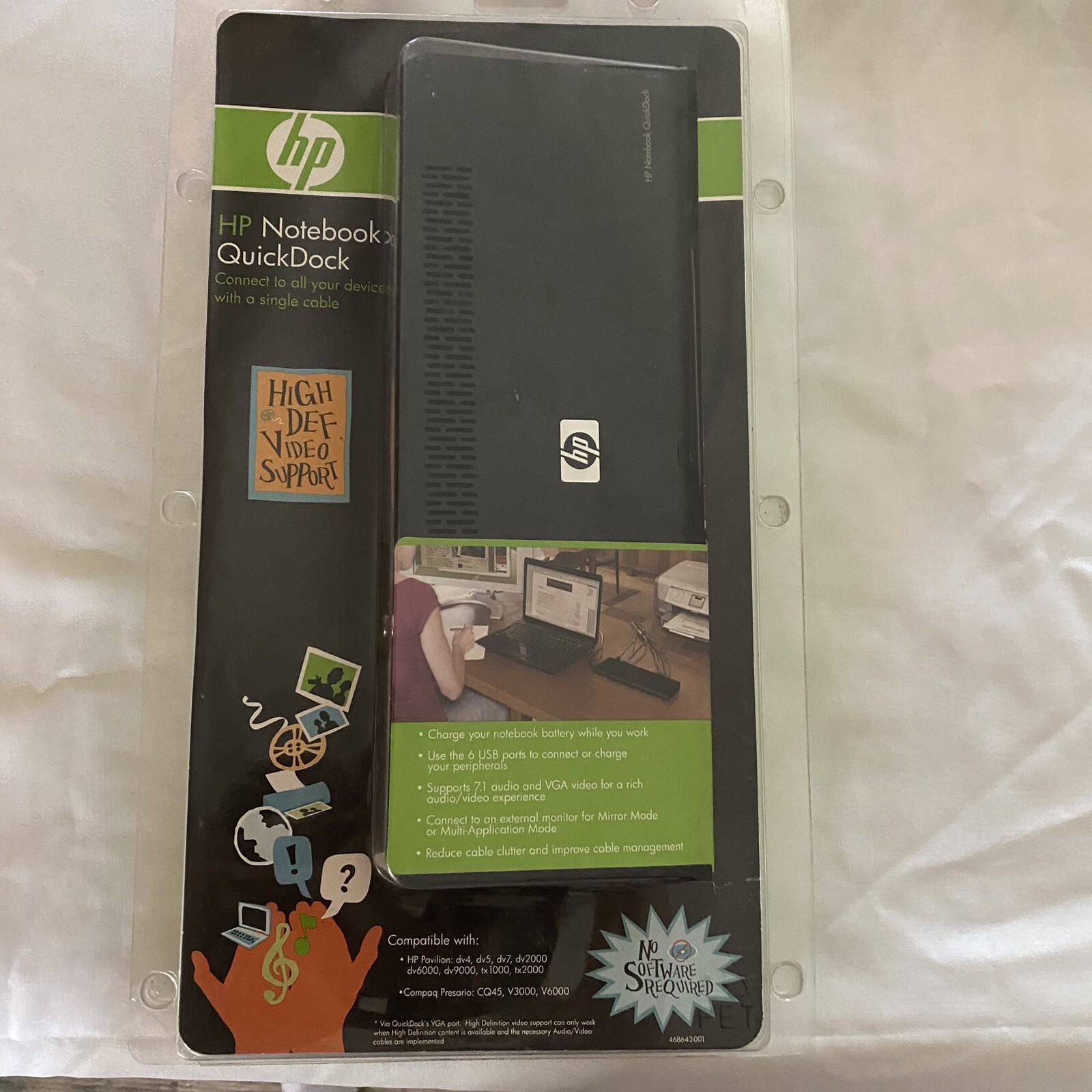 HP Notebook QuickDock Docking Station 2.0 for Pavilion and Presario