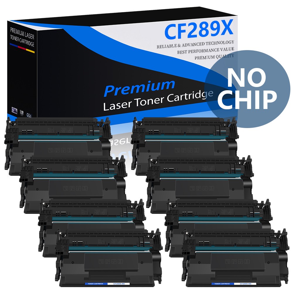 8PK CF289X Toner For HP LaserJet Enterprise M507dn MFP M528dn M528f NO CHIP