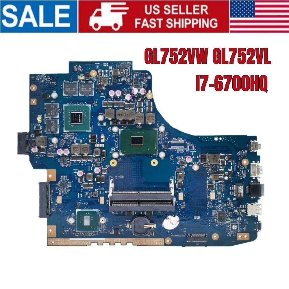 For ASUS GL752VL GL752V GL752 GL752VW Laptop Motherboard I7-6700HQ CPU GTX960M