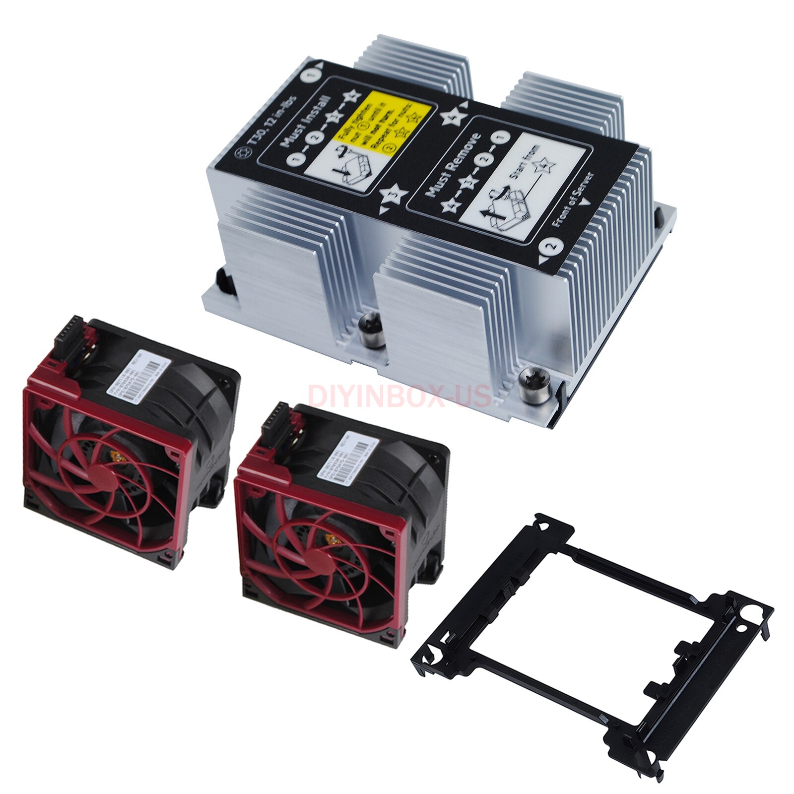 New HP DL380 DL380p G10 CPU Kit, Heatsink 875070-001 & 2 Fans 867118-001, 875075