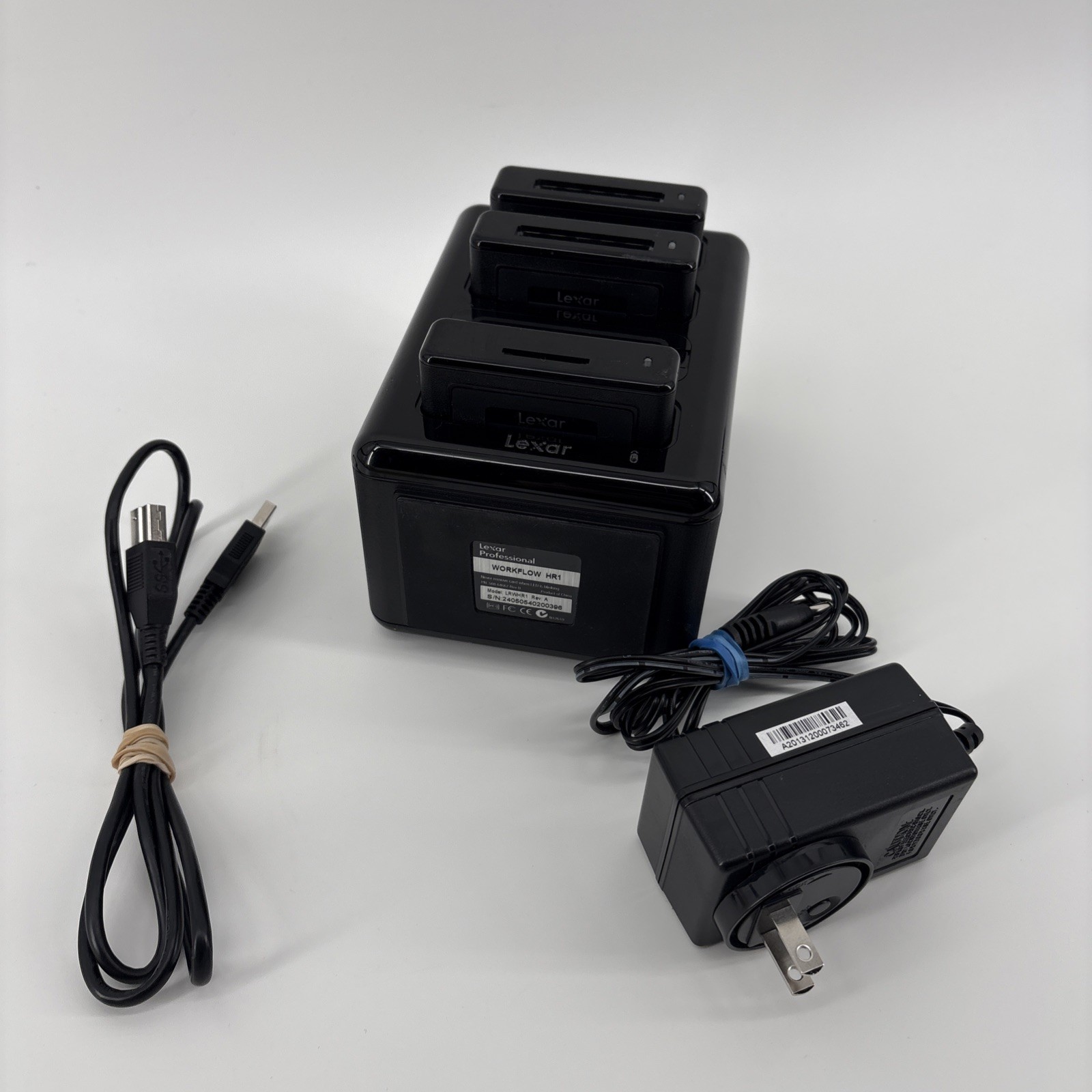 Lexar Professional Workflow HR1 Black Four-Bay USB 3.0 Reader Hub WITH 3 READERS