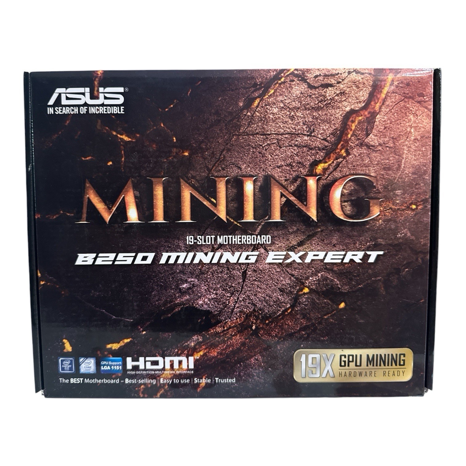 ASUS B250 Mining Expert LGA 1151 ATX Motherboard - NEW - Supports 19 GPUs Crypto
