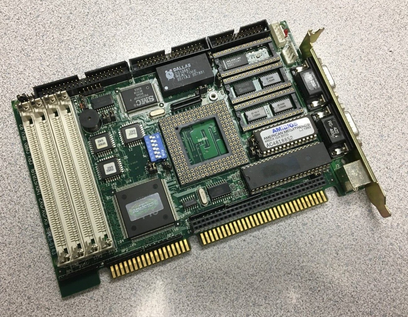 Advantech PCA-6143 486 SX/DX Industrial CPU Card rev B2 1906614340 - ship today