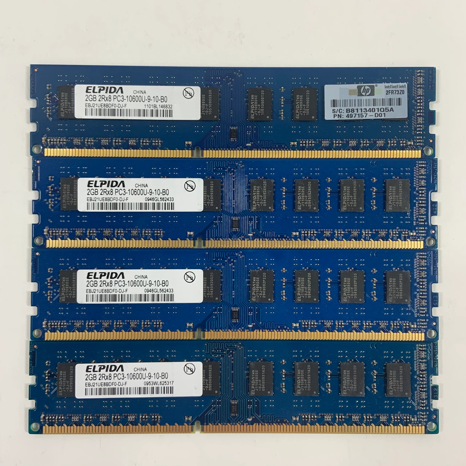 Elpida 8GB (4x2GB) DDR3 RAM