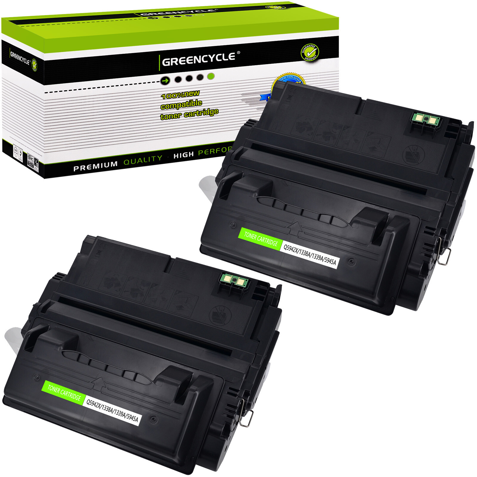 2PK 42X Q5942X High Yield Toner Cartridge Compatible For HP LaserJet 4250n 4350n