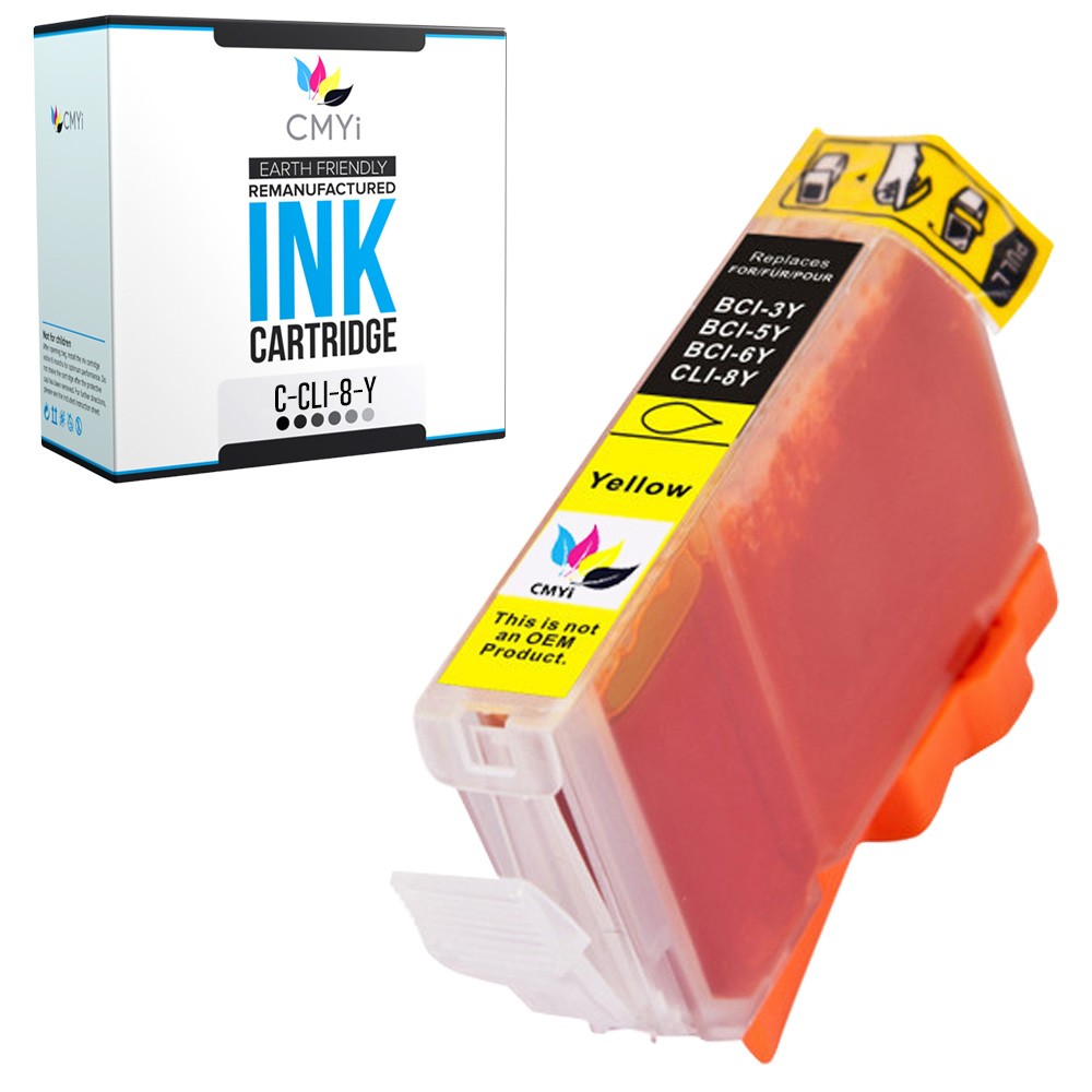 CMYi 1PK CLI-8 Yellow Ink Cartridge for Canon PIXMA iP4200 iP4300 iP4500 iP5200