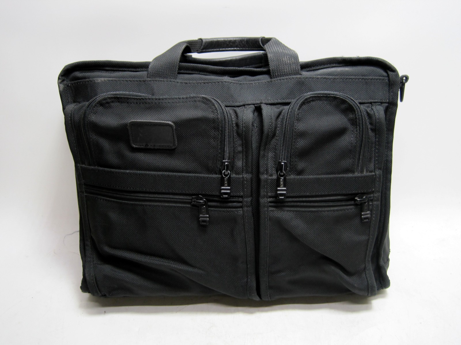 Vintage Tumi Black Nylon Alpha Briefcase WW80003 Expandable Organizer No Strap