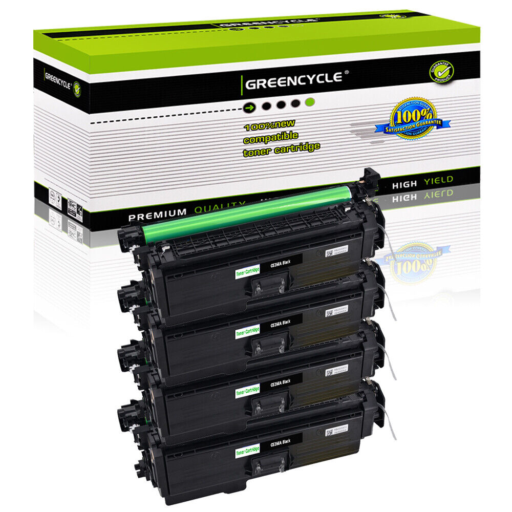 4PK CE260A Toner Fits for HP Color LaserJet Enterprise CP4025dn CP4520 CP4525xh