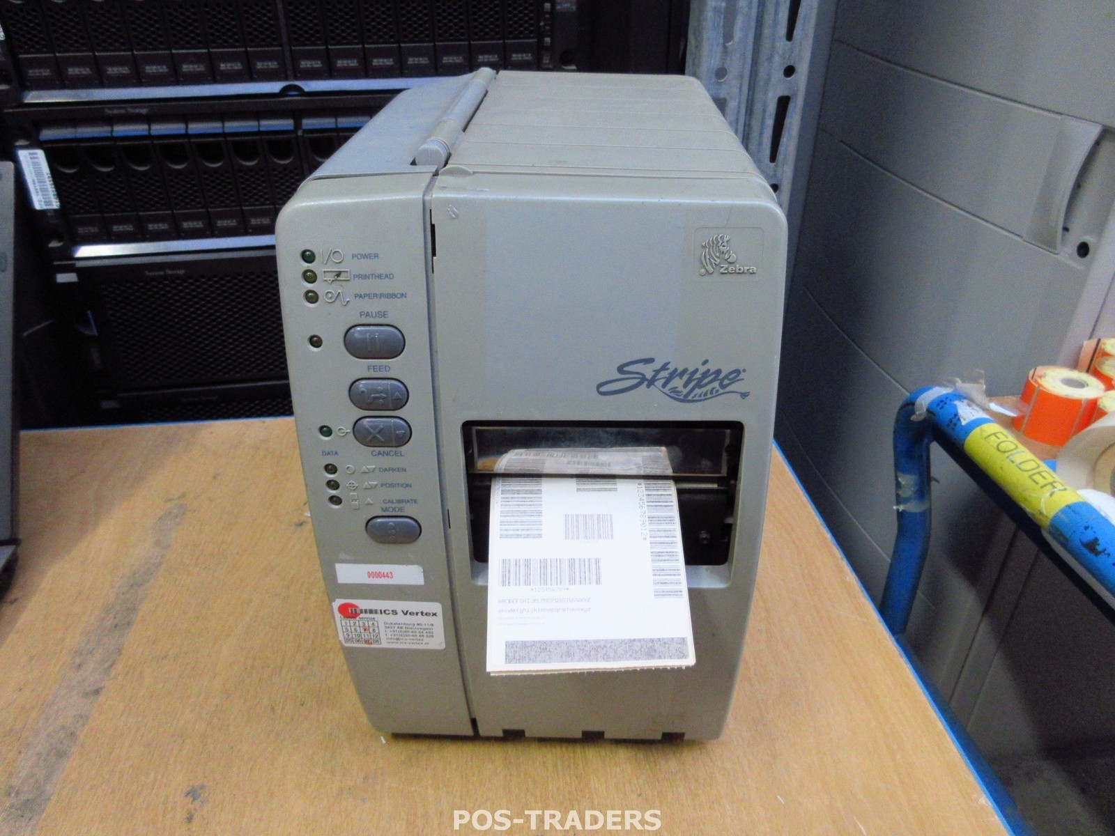 Zebra Stripe S400 DT/TT Parallel Serial Barcode Label Printer TESTED PRINTS OK