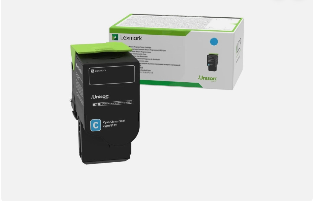 Lexmark 78C1XCE Toner Cartridge Cyan High Yield Genuine New